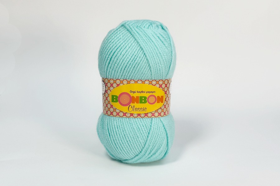 Пряжа Bonbon classic 100гр/200м NAKO, м'ятний темний, 98203