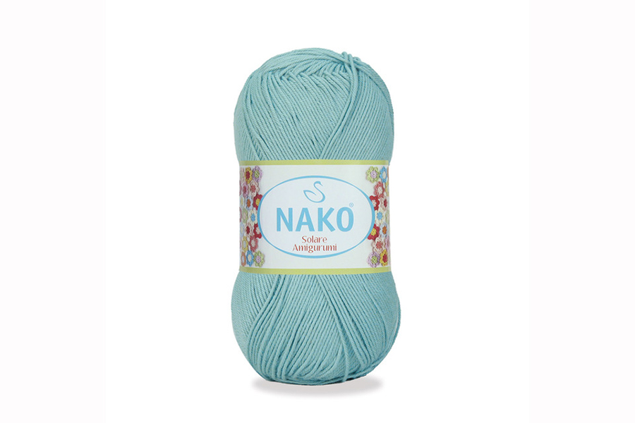 Пряжа Solare amigurumi 100гр/270м NAKO, блакитний світлий, 11629