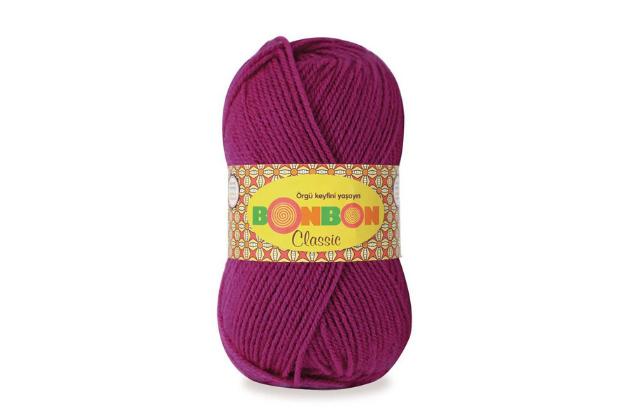 Пряжа Bonbon classic 100гр/200м NAKO, фуксія темна, 98634