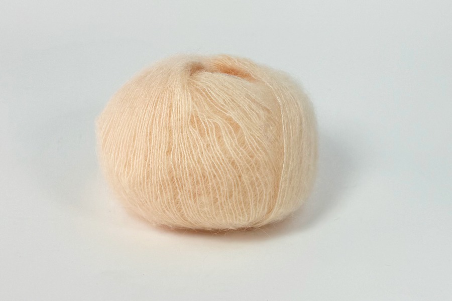 Пряжа Mohair 25гр/200м, персиковий блідий, 8
