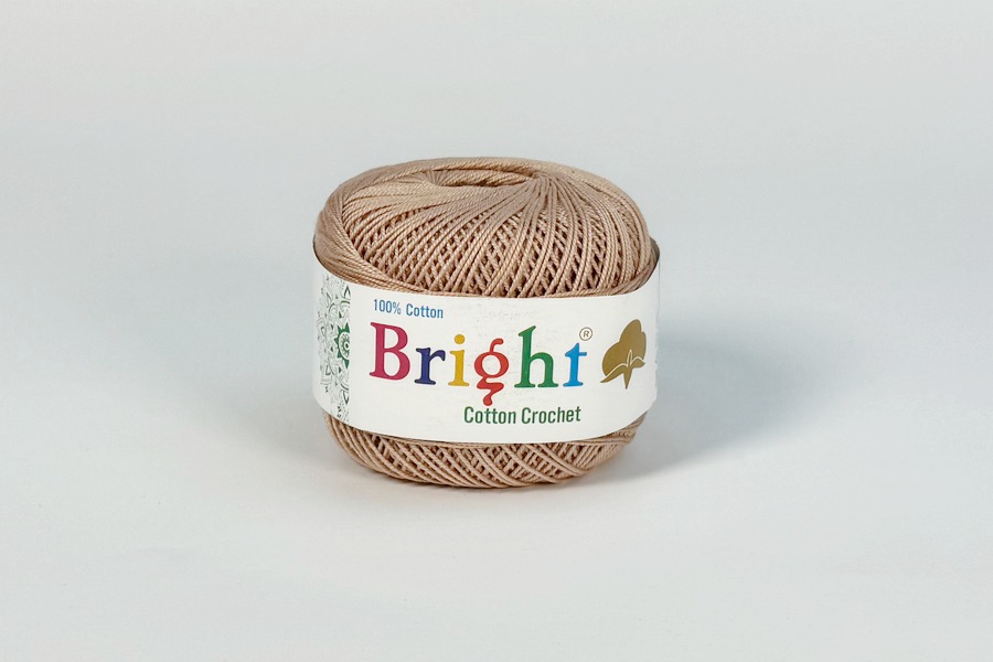 Нитки Ірис 50гр/230м Bright, кавовий молочний, 320