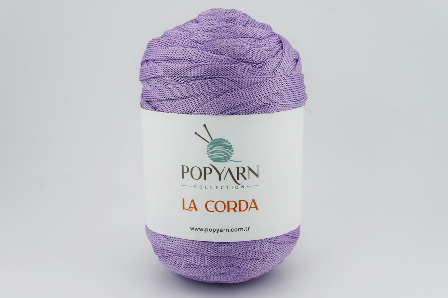 Пряжа La Corda 250гр/100м POPYARN, бузковий світлий, 2036