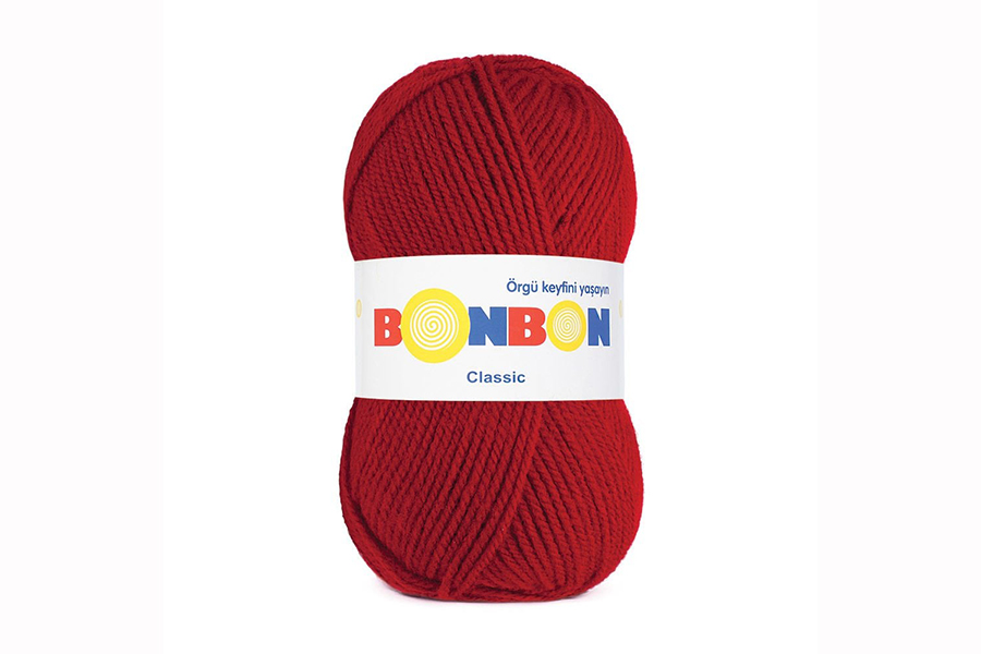 Пряжа Bonbon classic 100гр/200м NAKO, червоний, 98237