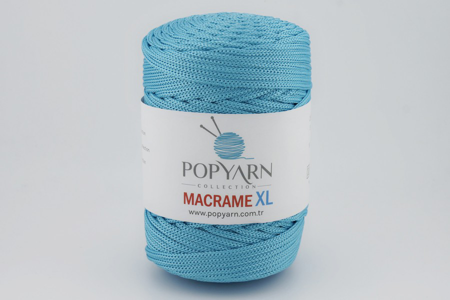 Пряжа Macrame XL 250гр/125м POPYARN, бірюзовий світлий, 453