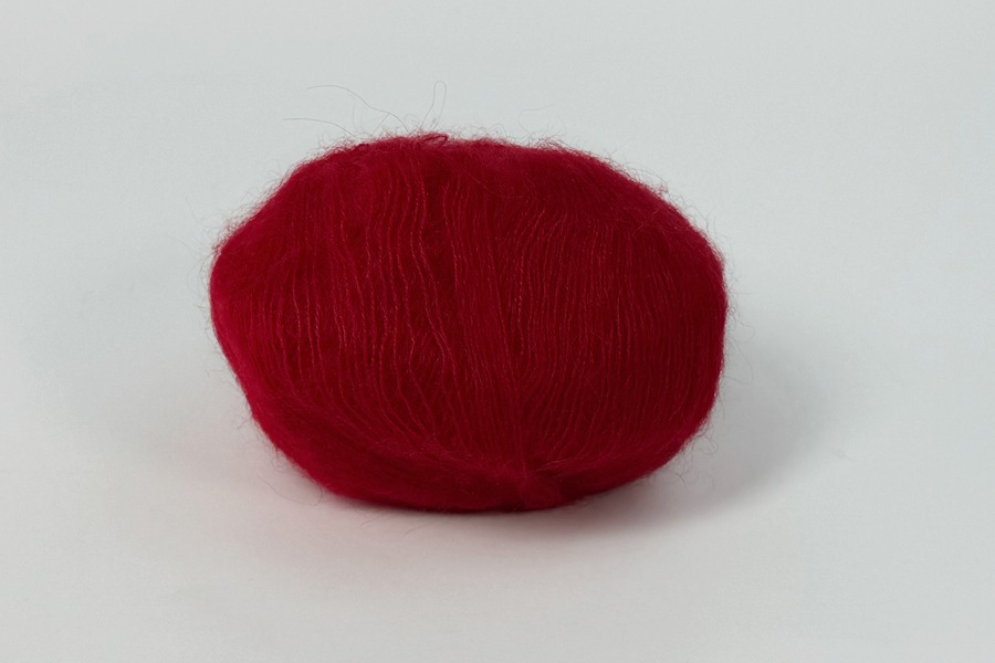 Пряжа Mohair 25гр/200м, червоний, 20