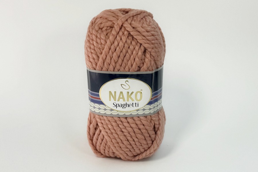 Пряжа Spaghetti 100гр/60м NAKO, рожевий кораловий, 11613