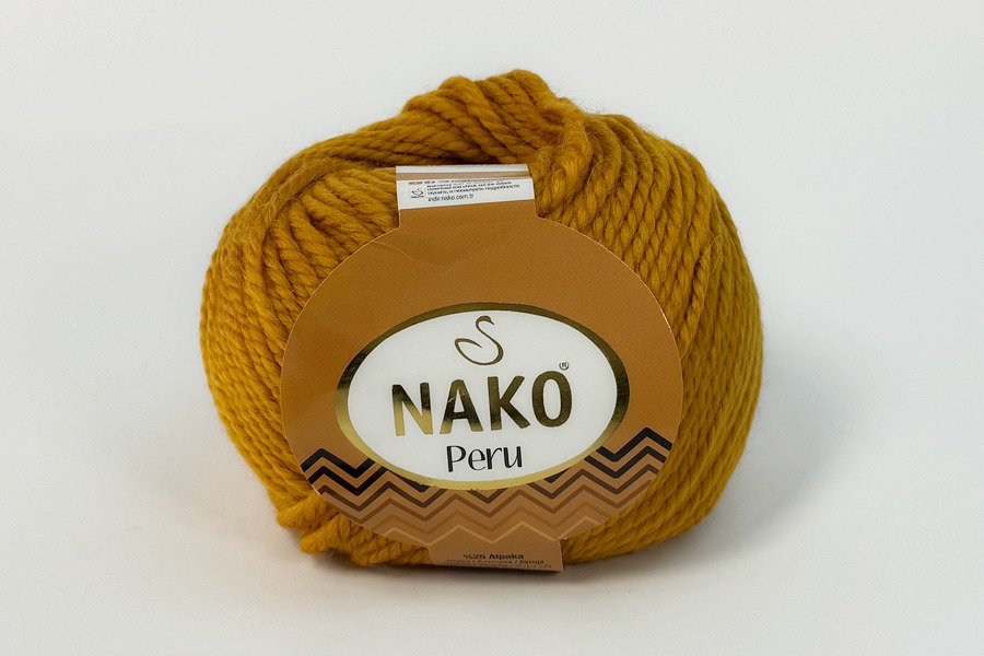 Пряжа Peru 100гр/130м NAKO, рудий блідий, 51419