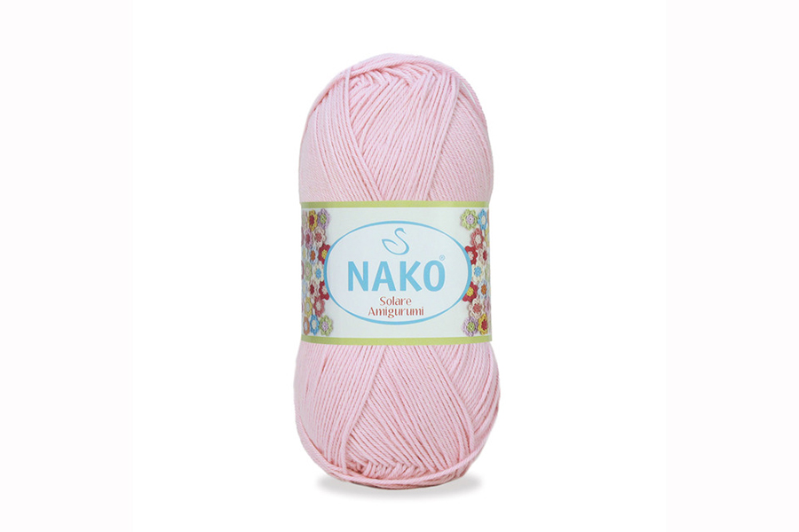 Пряжа Solare amigurumi 100гр/270м NAKO, бузковий рожевий світлий, 4857