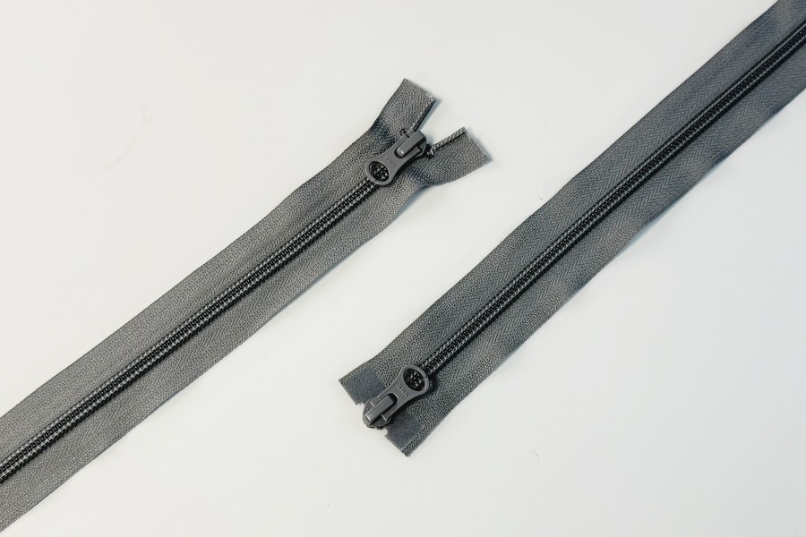 Блискавка YKK, T5, 2 замки, 75 см, бузковий сірий