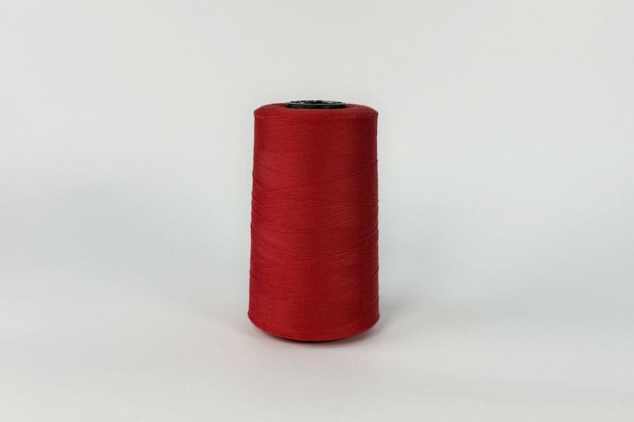 Нитки армовані ПЕ №45/2 3000 м Barva, червоний натуральний, 6079
