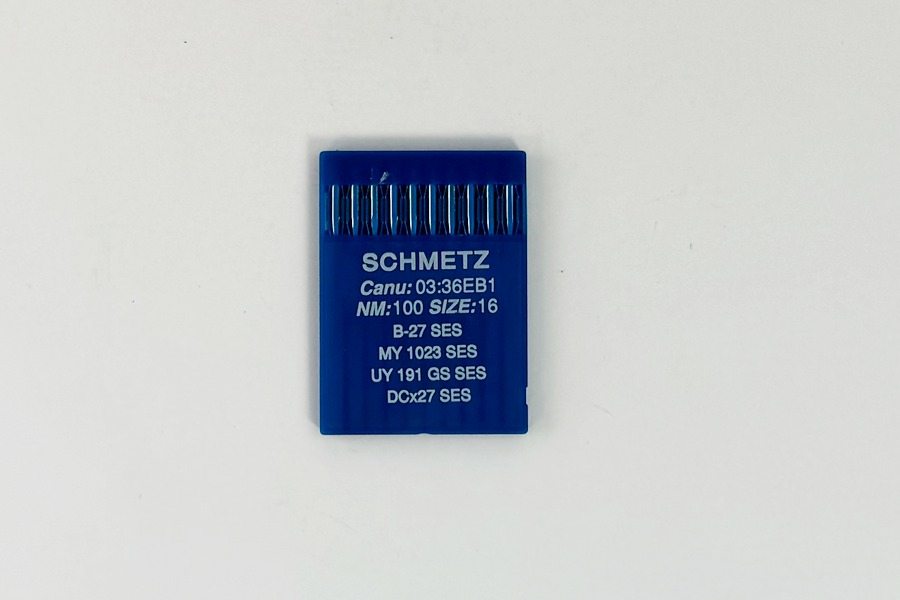 Голки DCx27 для оверлоку №100 (товста, сферичне тонке вістря), SCHMETZ