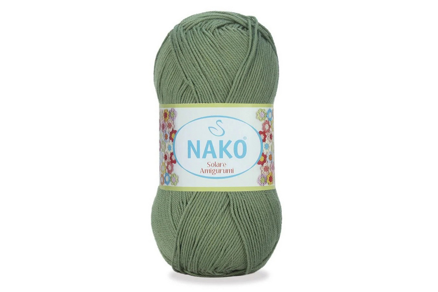 Пряжа Solare amigurumi 100гр/270м NAKO, полиновий світлий, 11253
