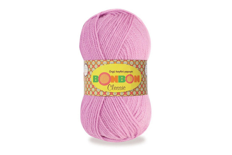 Пряжа Bonbon classic 100гр/200м NAKO, бузковий рожевий, 98234