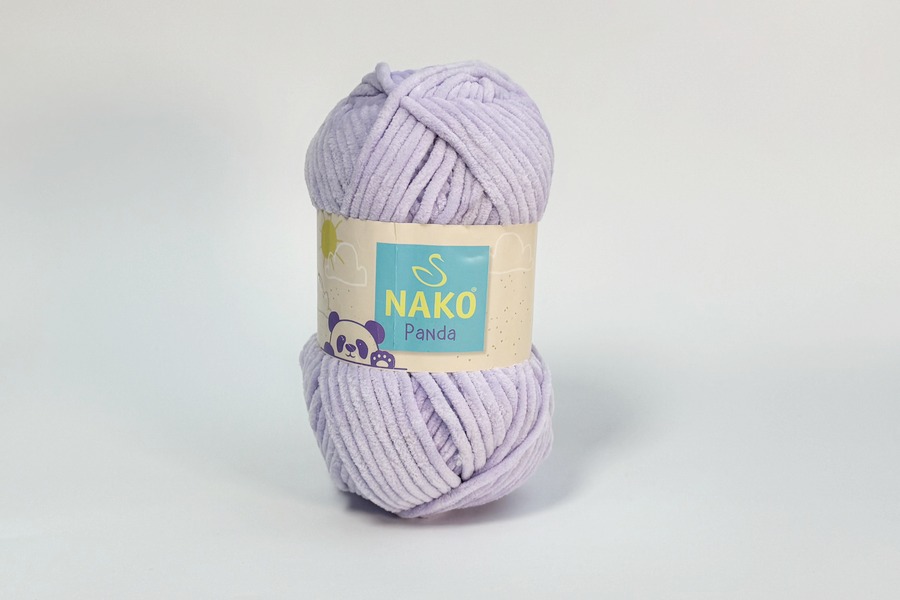 Пряжа Nako panda 100гр/120м, бузковий світлий, 3103