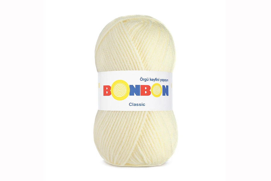 Пряжа Bonbon classic 100гр/200м NAKO, жовтий блідий, 98511