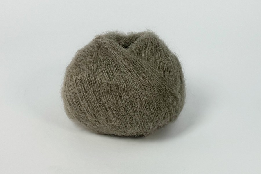 Пряжа Mohair 25гр/200м, полиновий світлий, 4