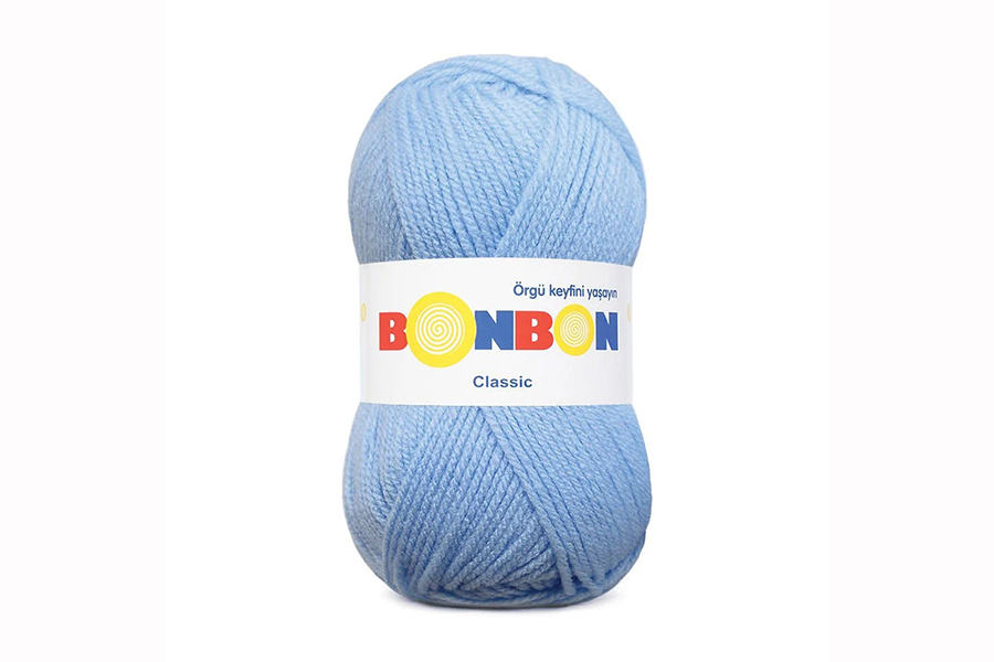 Пряжа Bonbon classic 100гр/200м NAKO, блакитний блідий, 98328