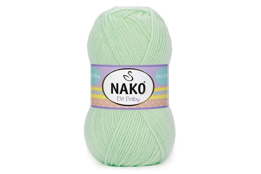 Пряжа Elit Baby 100гр/250м NAKO, м'ятний яскравий, 2587