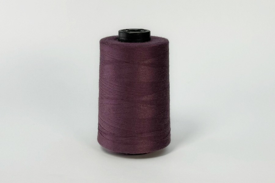 Нитки ПЕ №40/2 5000 м Barva, фіолетовий брудний, 6039
