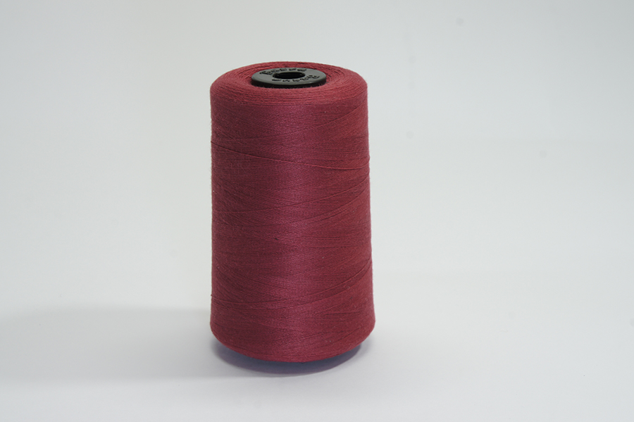 Нитки ПЕ №40/2 5000 м Barva, бордовий натуральний, 6042