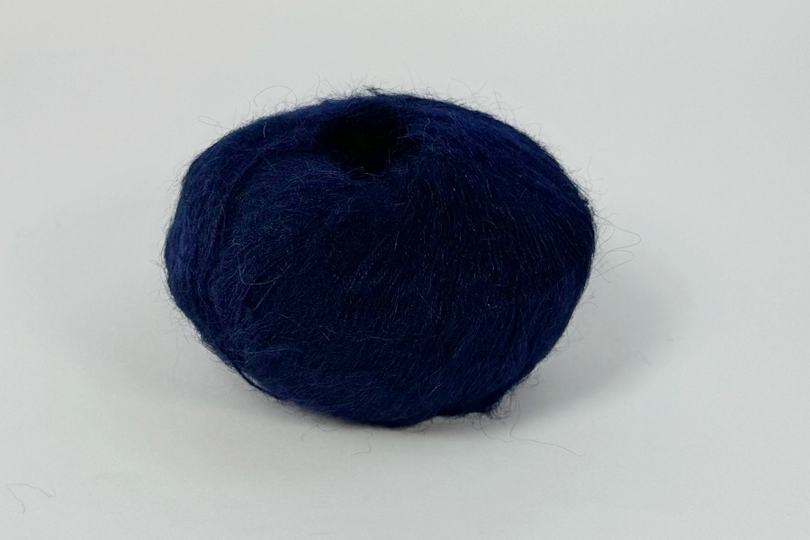 Пряжа Mohair 25гр/200м, синій темний, 19