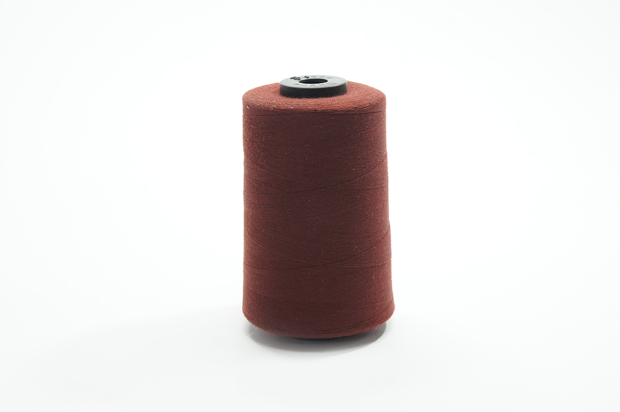 Нитки ПЕ №40/2 5000 м Barva, бордовий натуральний, 6044