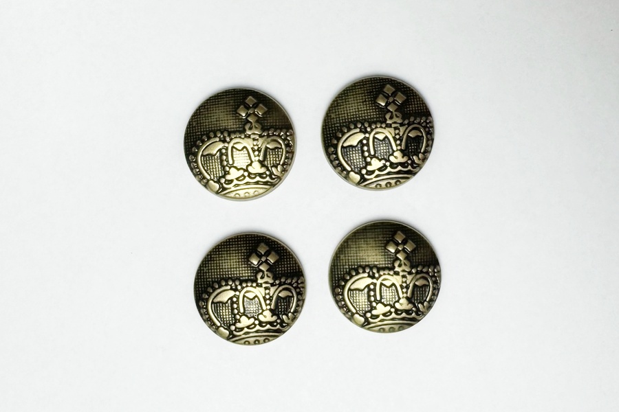 Гудзик 25 мм Mertbutton, стара латунь, 241e-40-bronz
