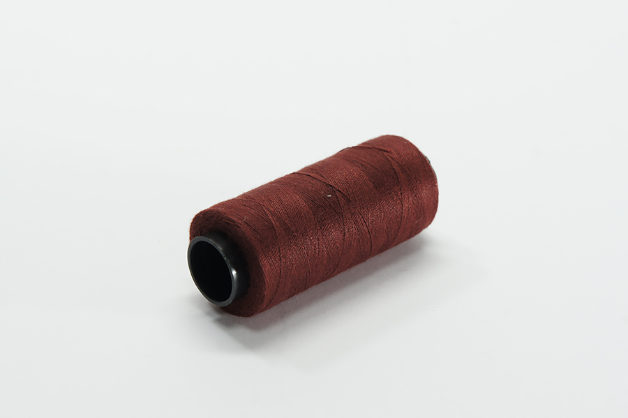 Нитки ПЕ №40/2 250 м Barva, бордовий натуральний, 6044