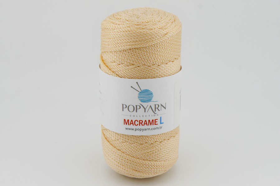 Пряжа Macrame L 100гр/90м POPYARN, персиковий блідий, 410