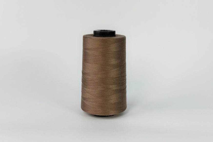 Нитки ПЕ №40/2 5000 м Barva, коричневий світлий, 7065