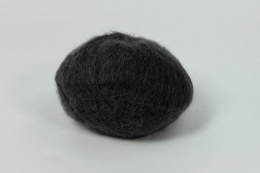 Пряжа Mohair 25гр/200м, сірий темний, 29