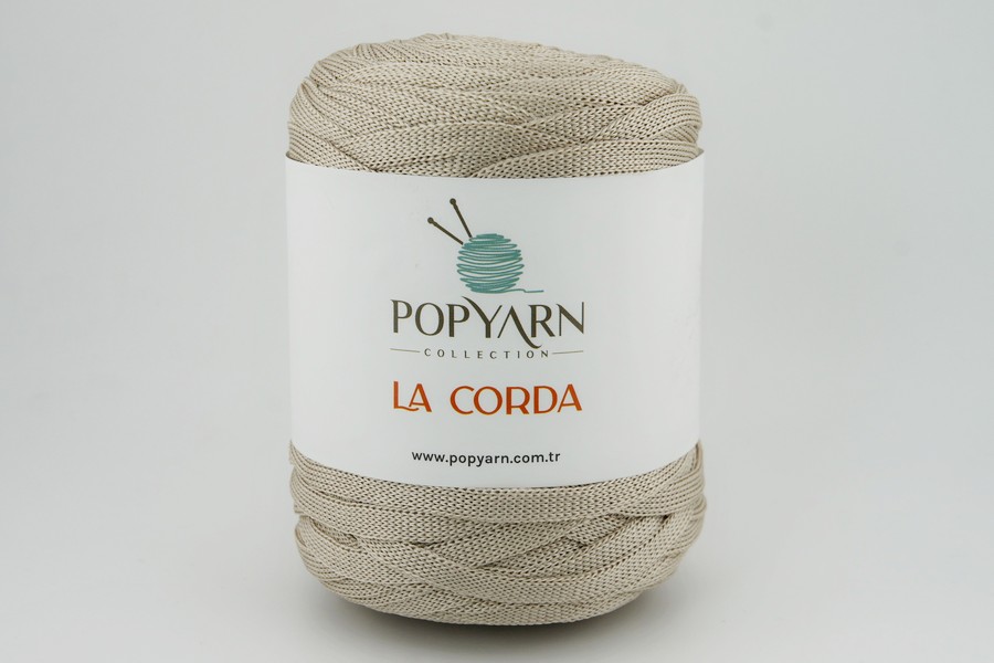 Пряжа La Corda 250гр/100м POPYARN, бежевий світлий, 260