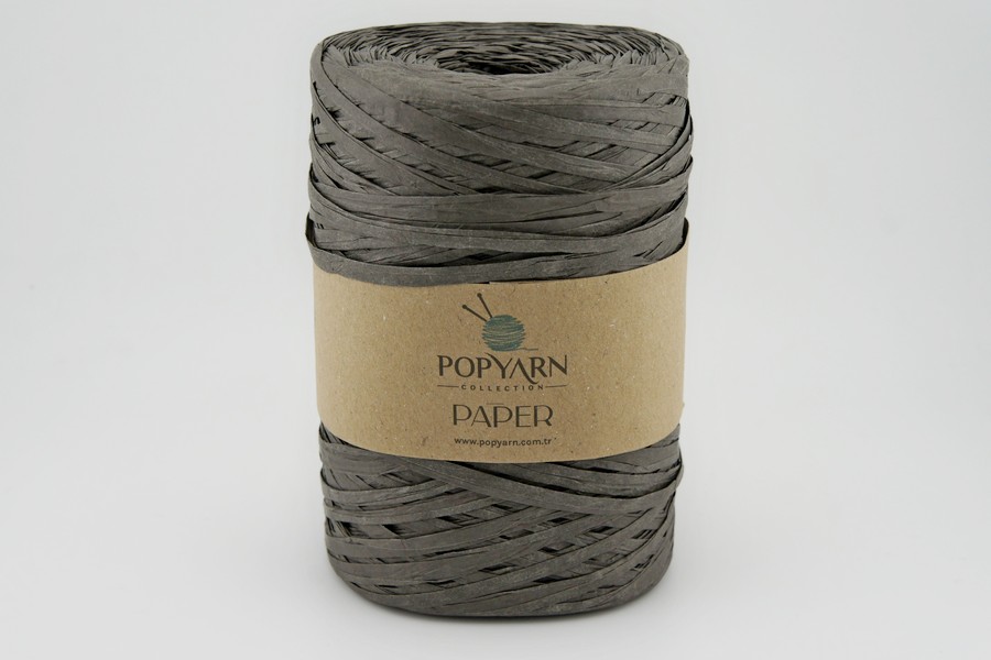 Пряжа Рафія 250гр/360м POPYARN, сірий темний, 501