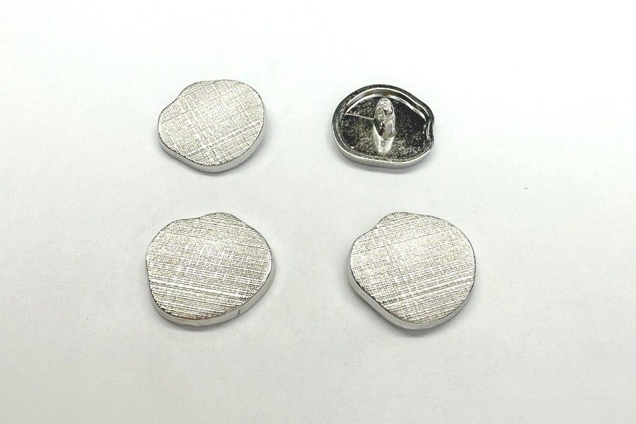 Гудзик металевий 20 мм Mertbutton, нікель, SMB-211-32-nik