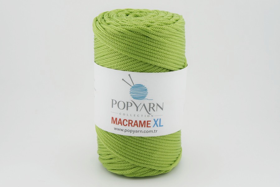 Пряжа Macrame XL 250гр/125м POPYARN, салатовий яскравий, 459
