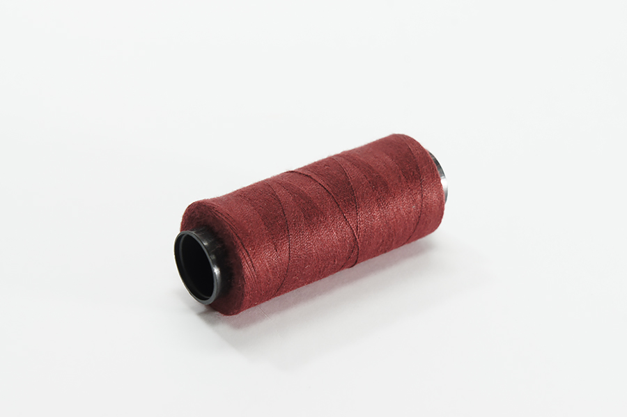Нитки ПЕ №40/2 250 м Barva, бордовий натуральний, 6045