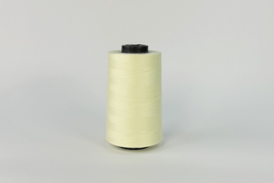 Нитки ПЕ №40/2 5000 м Barva, жовтий блідий, 3027