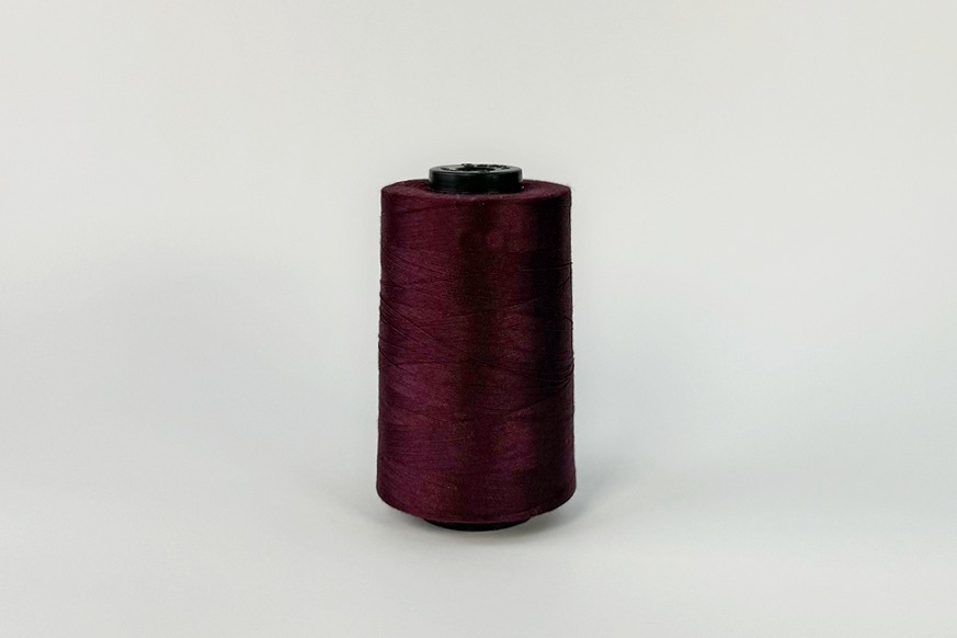 Нитки ПЕ №40/2 5000 м Barva, бордовий темний, 6082