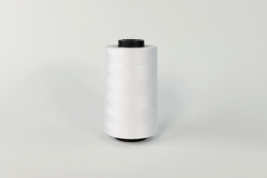 Нитки ПЕ №40/2 5000 м Barva, білий, 999F