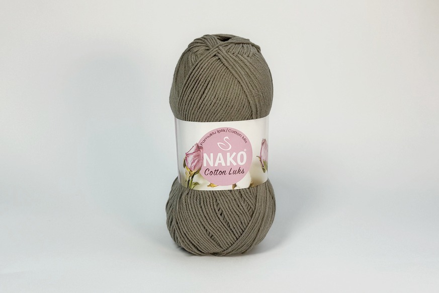 Пряжа Cotton Lux 100гр/330м NAKO, койот пісочний, 97547
