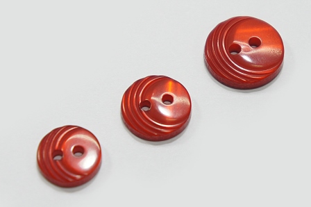 Гудзик 15 мм Mertbutton, червоний, 4013-23-0812