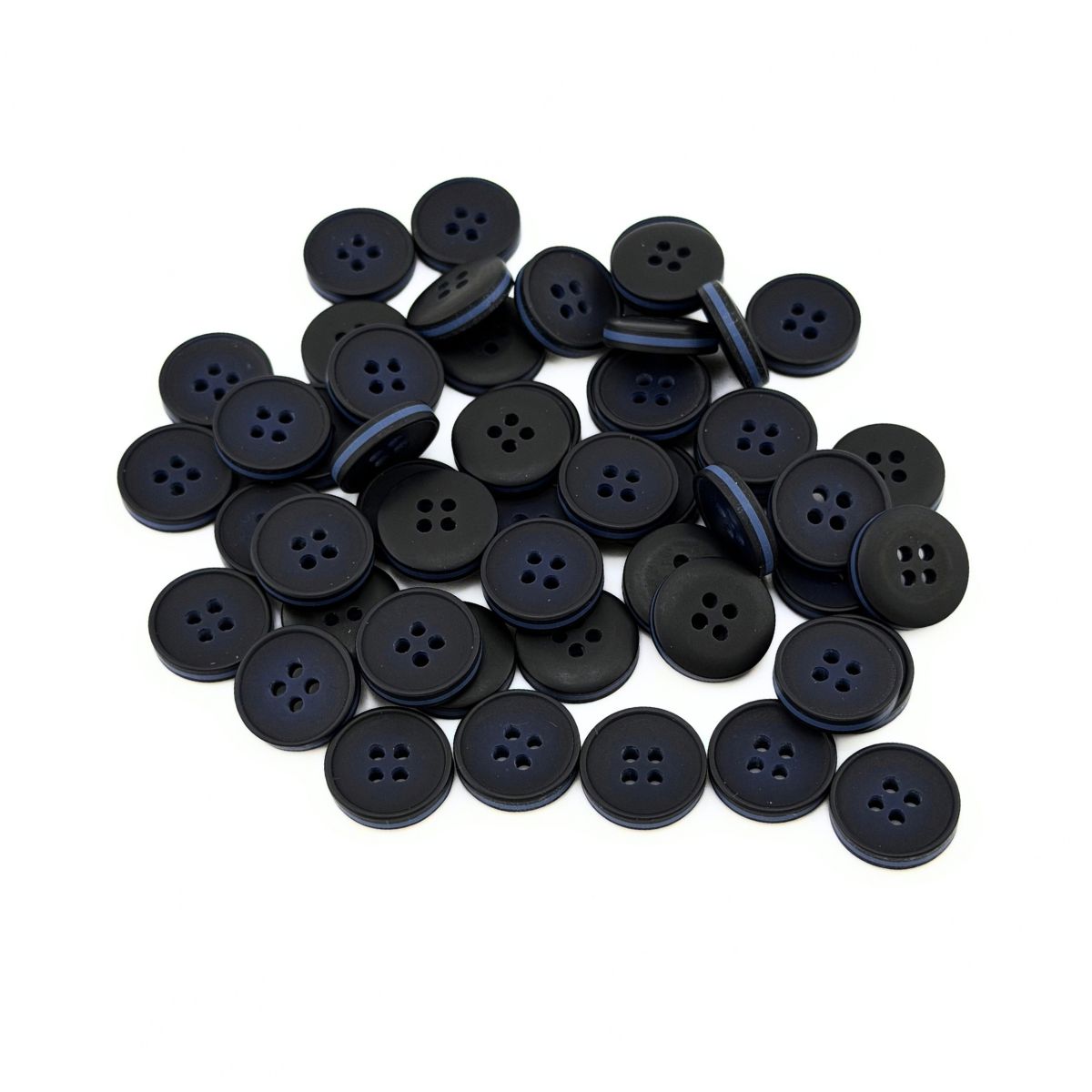 Гудзик 15 мм Mertbutton, синій темний, 2665-24-8 mat