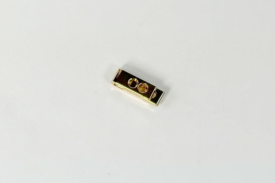 Фіксатор для шнура СТ037 металевий, 12,2 x 7,4 x 5,5 MH, золото, 6660-0145-gold