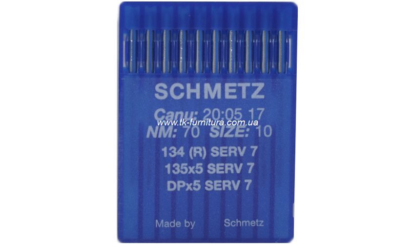 Голки DPx5 №70 (товста, кругле стандартне вістря), SCHMETZ