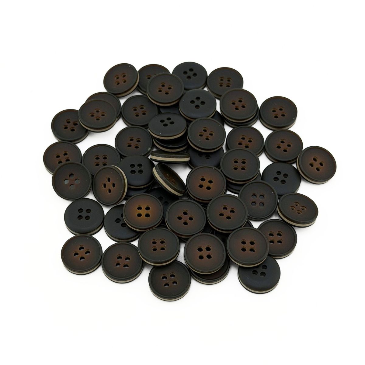 Гудзик 25 мм Mertbutton, коричневий темний, 2665-40-11 mat