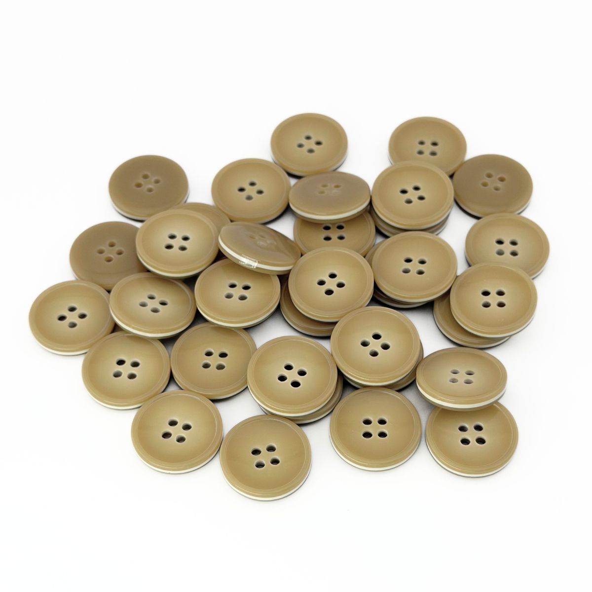 Гудзик 25 мм Mertbutton, бежевий, 2665-40-4