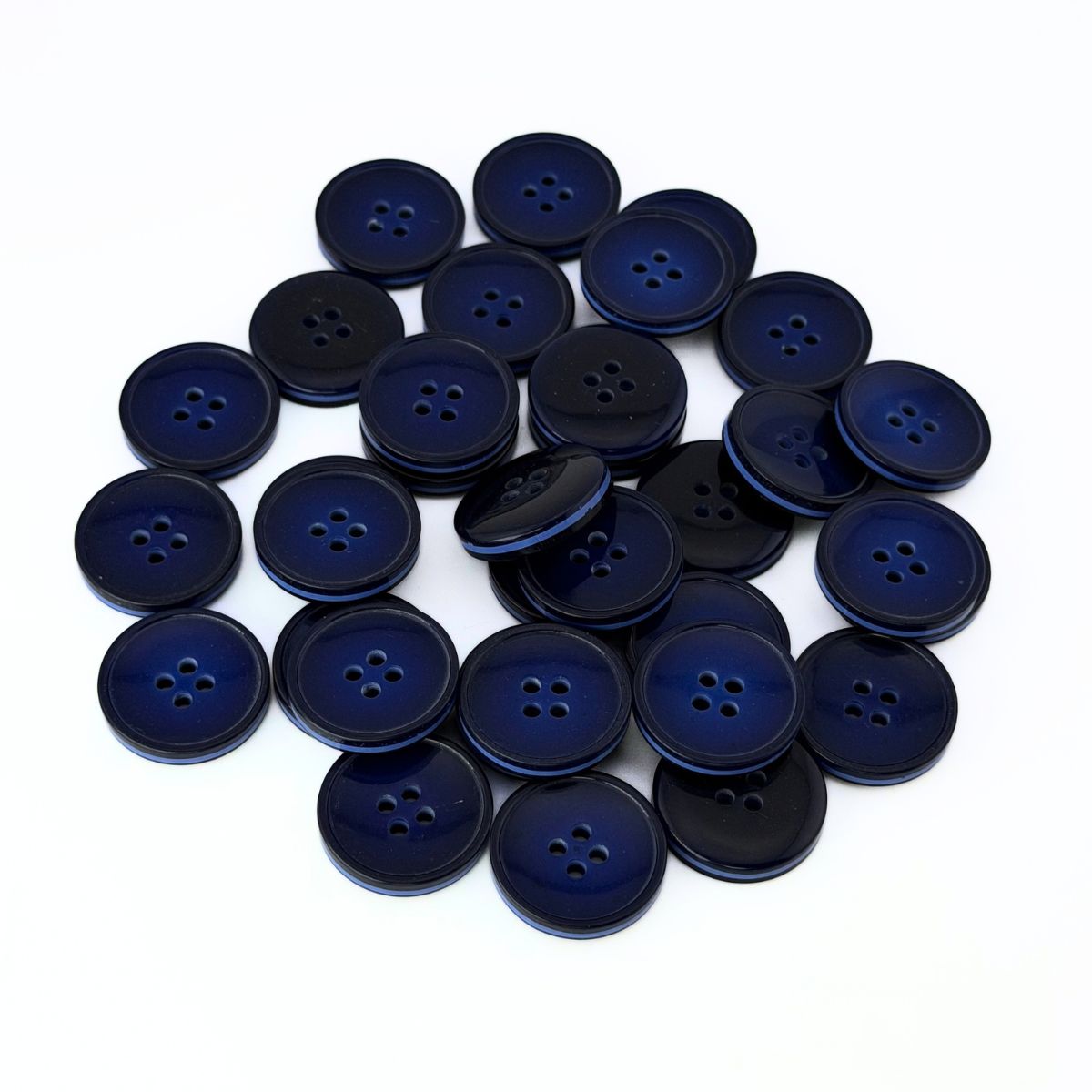 Гудзик 20 мм Mertbutton, синій яскравий, 2665-32-3