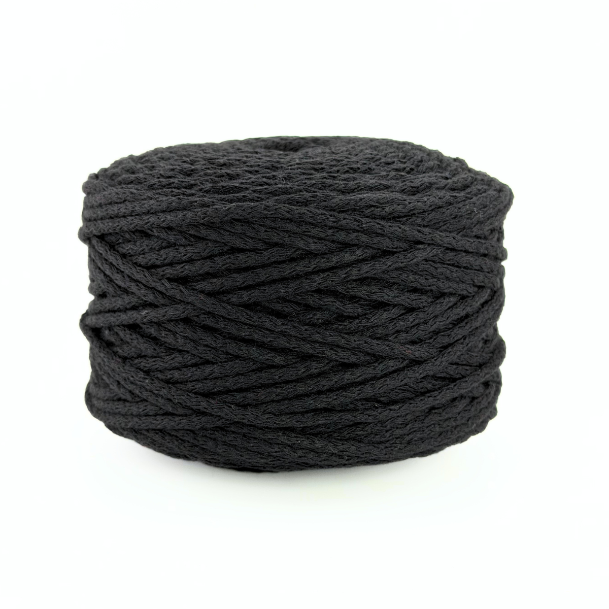 Пряжа "Macrame 3, 5", чорний, 0000