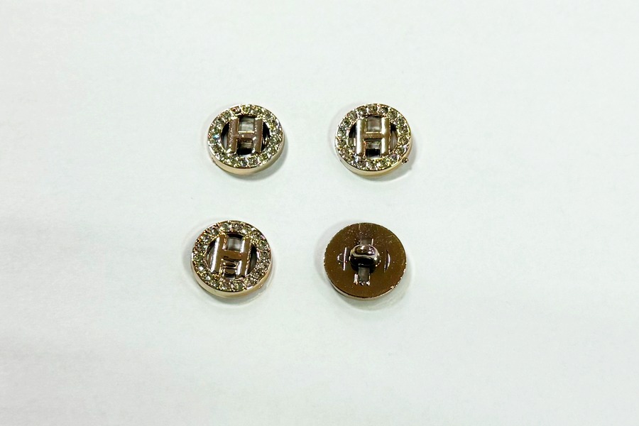 Гудзик 15 мм Mertbutton, золото, BR-662-24-gold