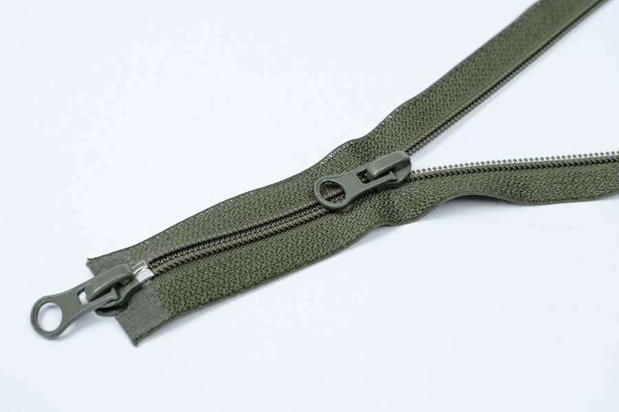 Блискавка T6, 2 замки, 80 см, хакі